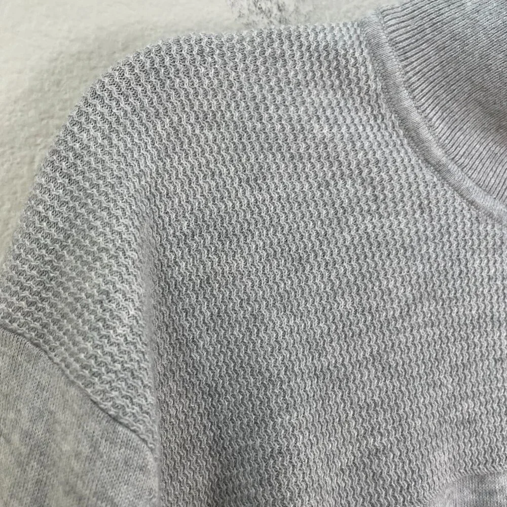 Banana Republic Mens XL Gray‎ Pima Cotton Cashmere Quarter Zip Pullover Sweater
